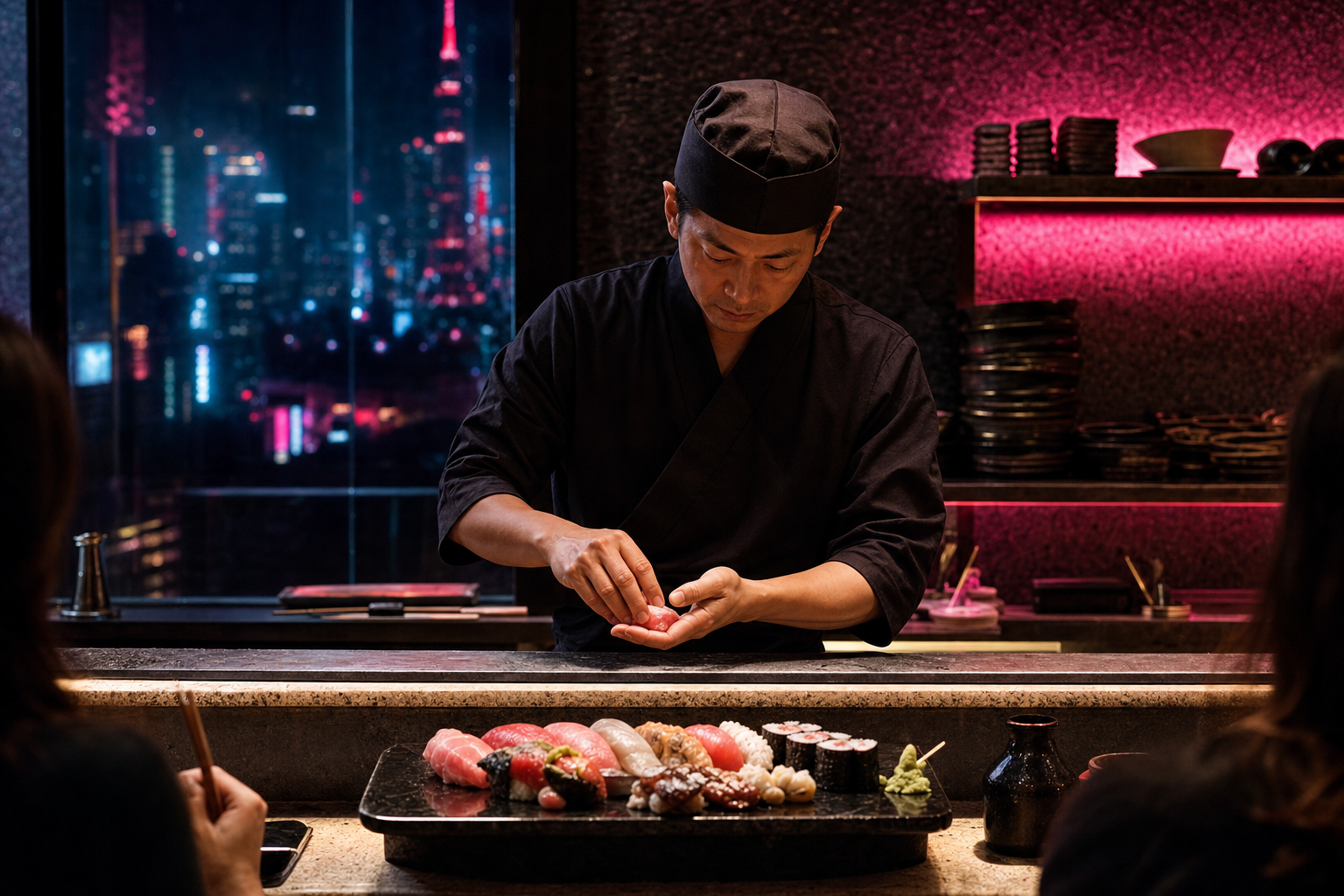 Le chef en cuisine